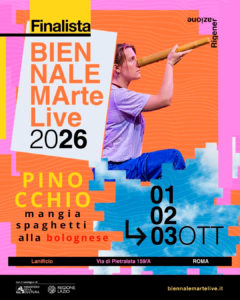 Immagine relativa a 3 Ottobre 2026 | Pinocchio mangia spaghetti alla bolognese a MArteLive, Roma